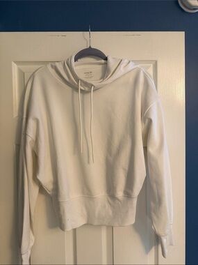 Old Navy Classic White Women's Dynamic Fleece Hoodie Sweatshirt